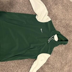 Nike Forest Green and White Pullover